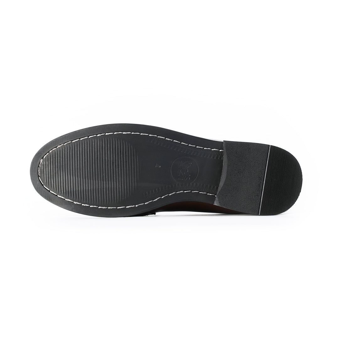 Monkstory Braided-Bit Horsebit Loafers – Burnished Brown
