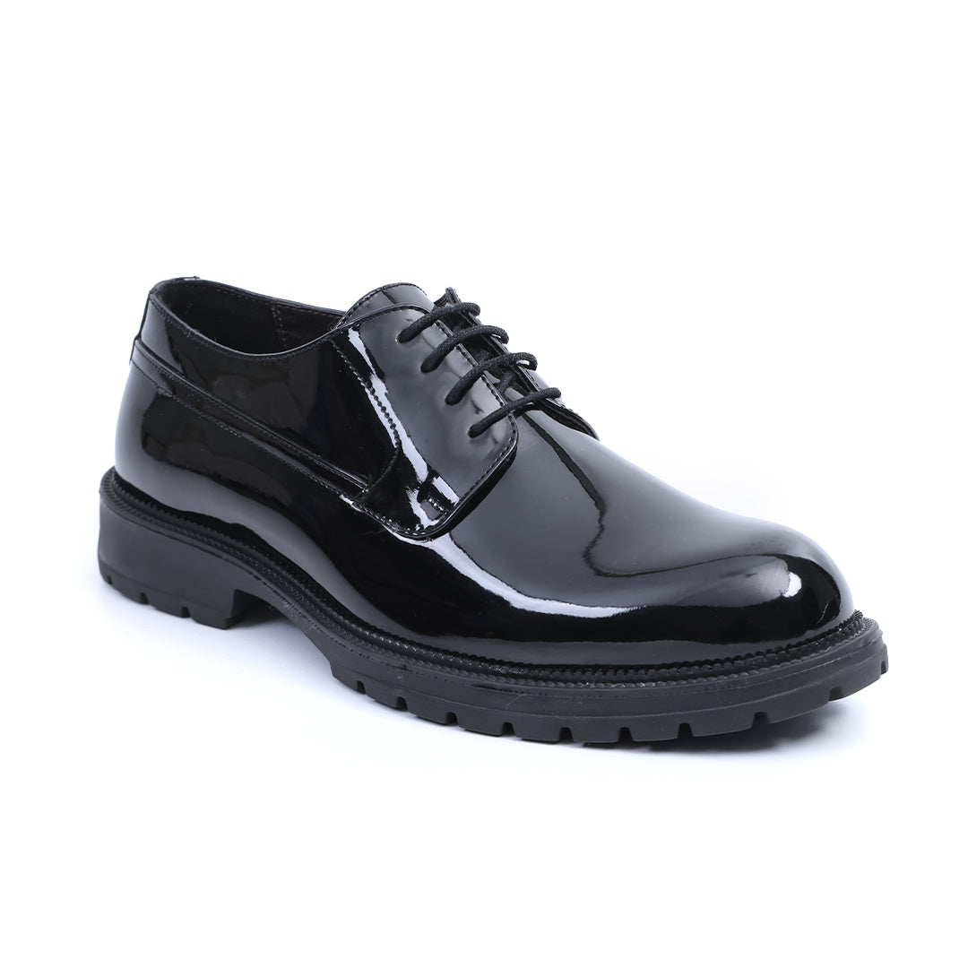 Monkstory Atelier 1990 Patent Derby Lace-Ups - Black