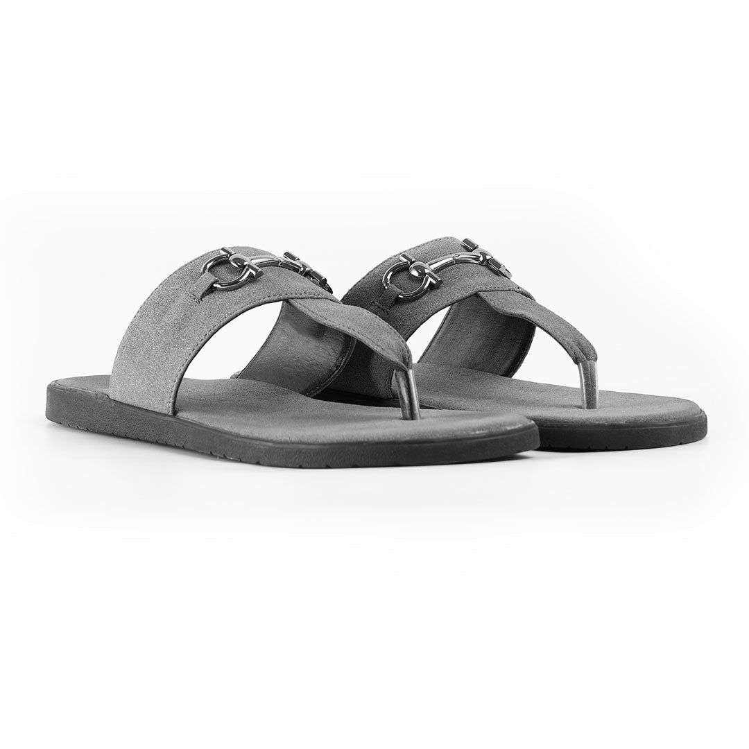 T-Rad Luxe Horsebit Sandals - Grey