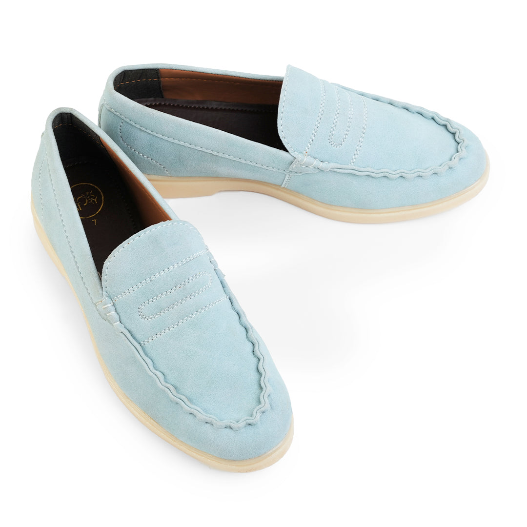 Monkstory Yacht Club Penny Stitch Loafers - Coastal Sky