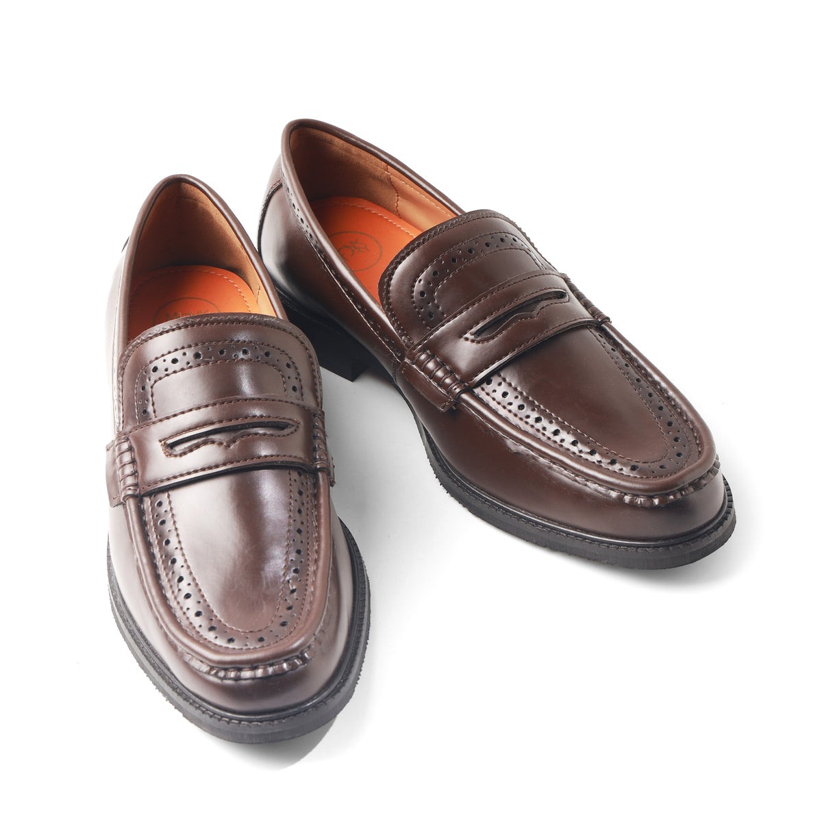 Monkstory Atelier 1936 Penny Brogue Loafers – Dark Brown
