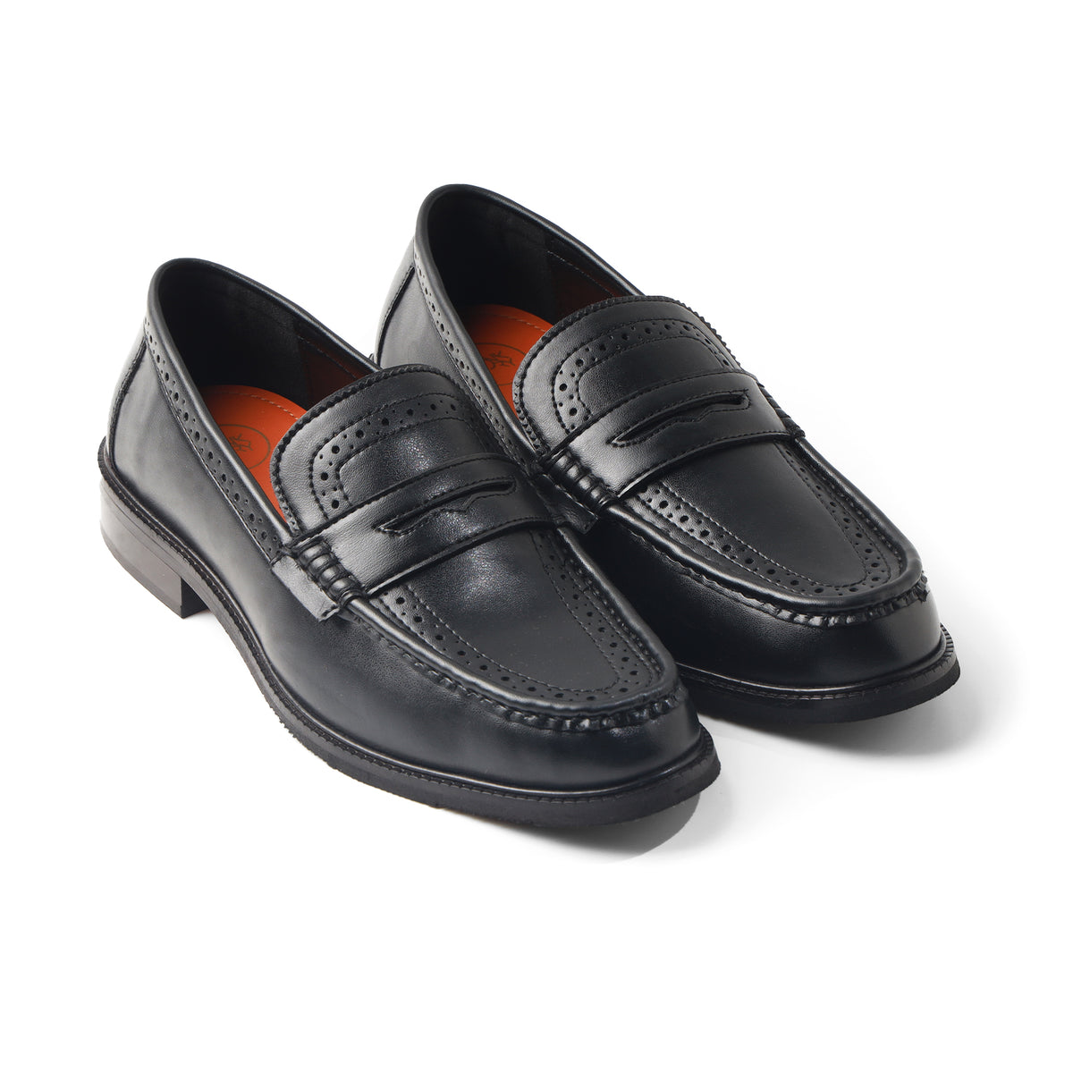 Monkstory Atelier 1936 Penny Brogue Loafers – Black
