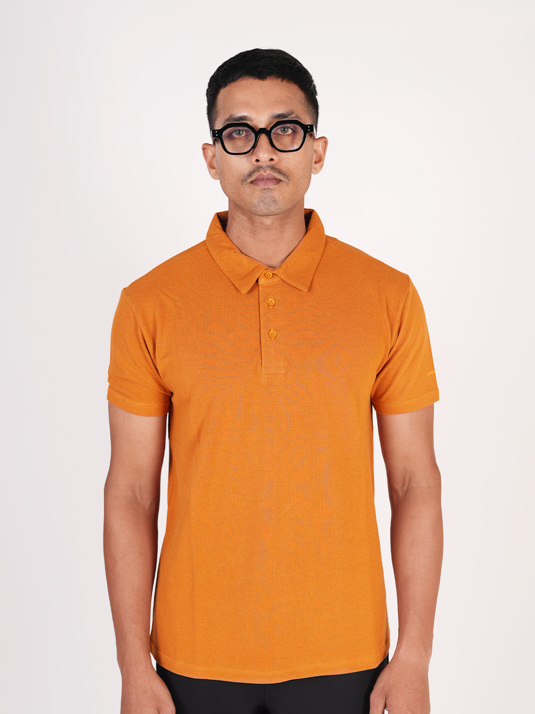 Monkstory Bamboo Cotton Polo Tee - Ochre