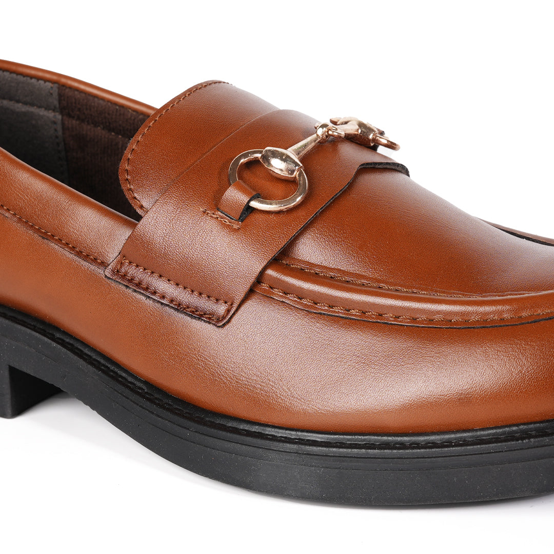 Monkstory Cosmopolitan Horsebit Penny Loafers - Tan