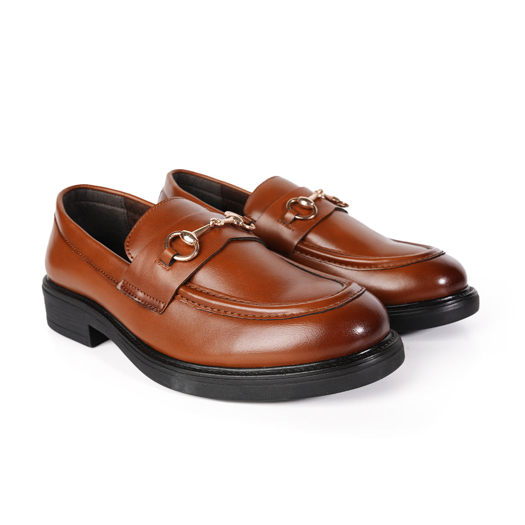Monkstory Cosmopolitan Horsebit Penny Loafers - Tan