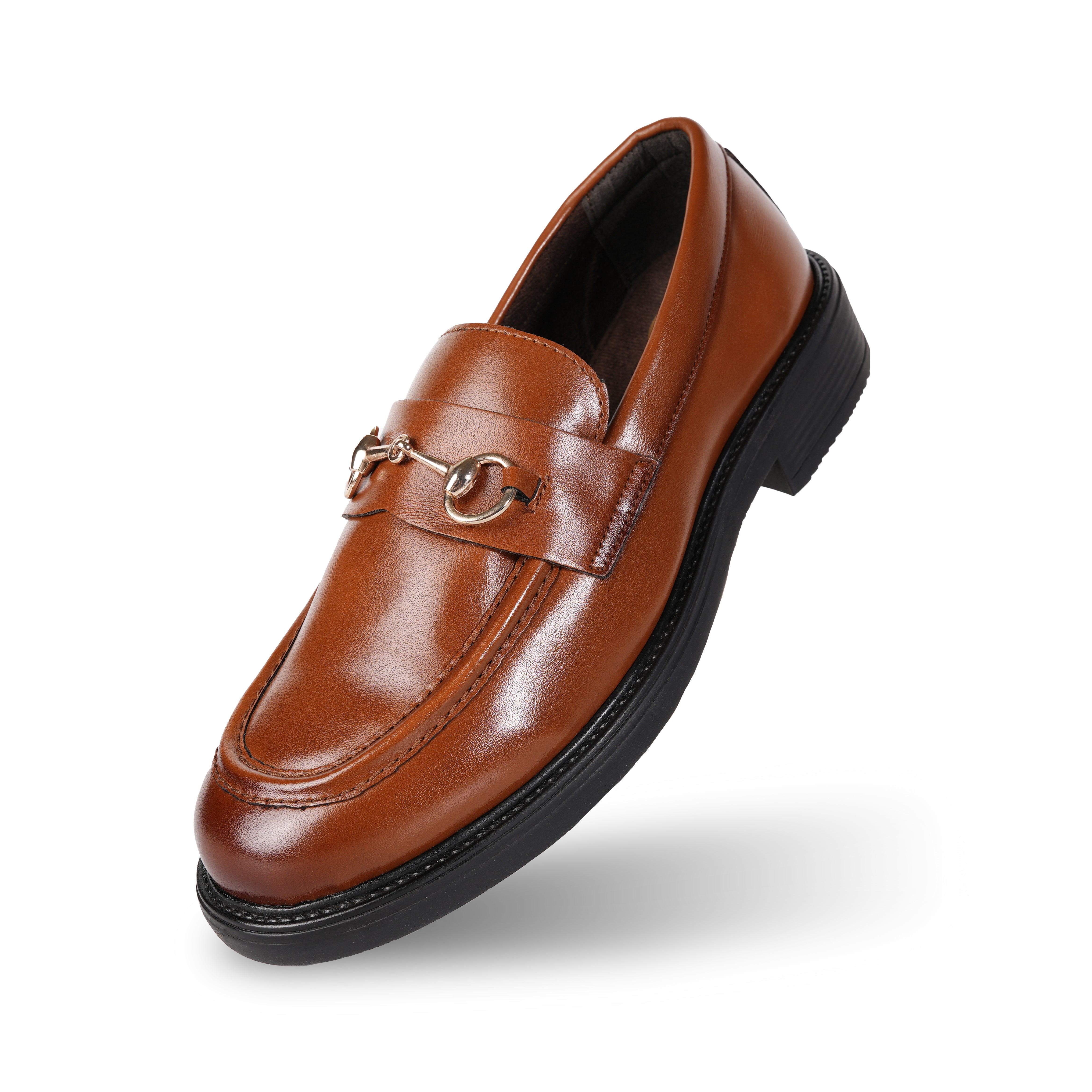 Monkstory Cosmopolitan Horsebit Penny Loafers - Tan