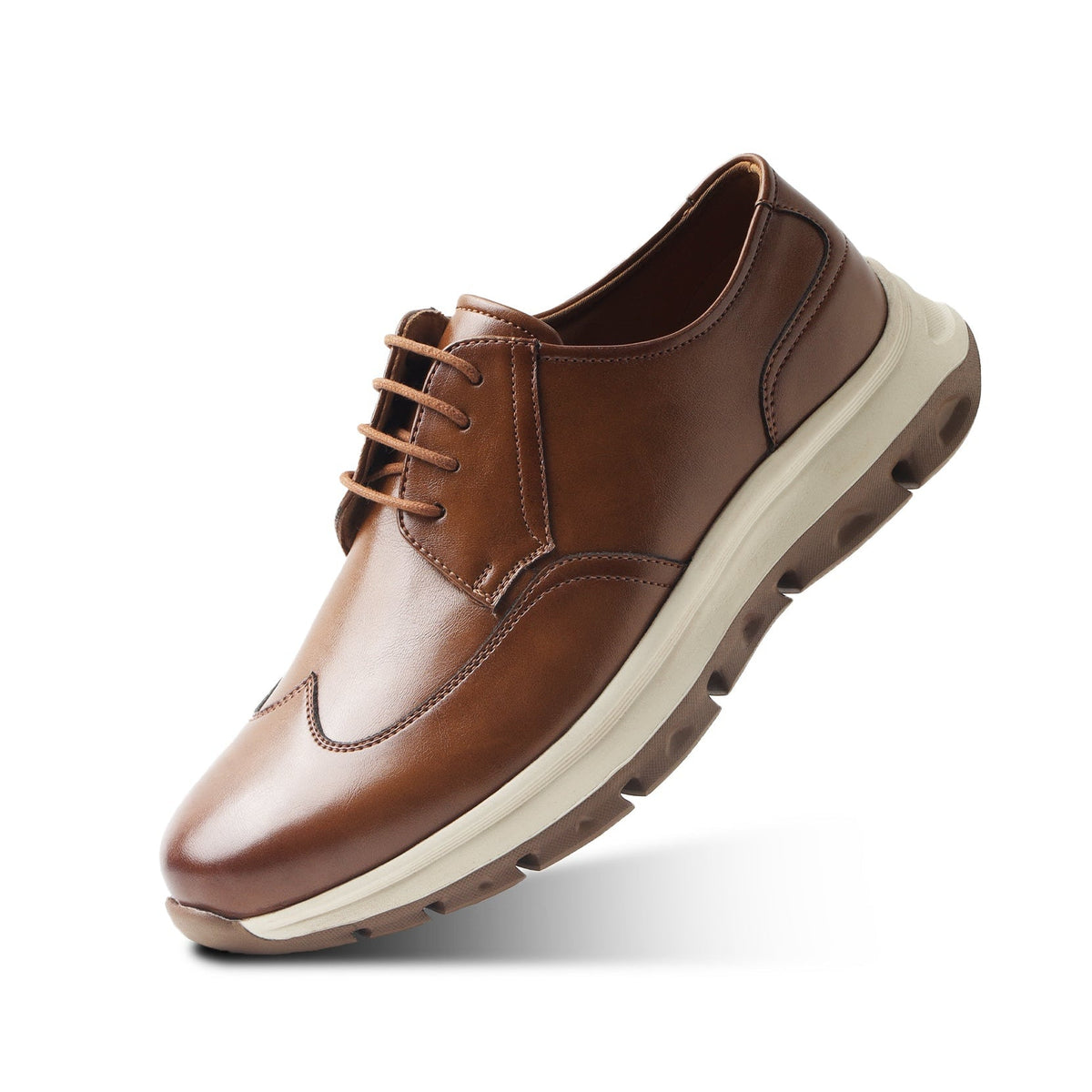 Monkstory Gravity Lift Wingtip Derby Sneakers – Tan
