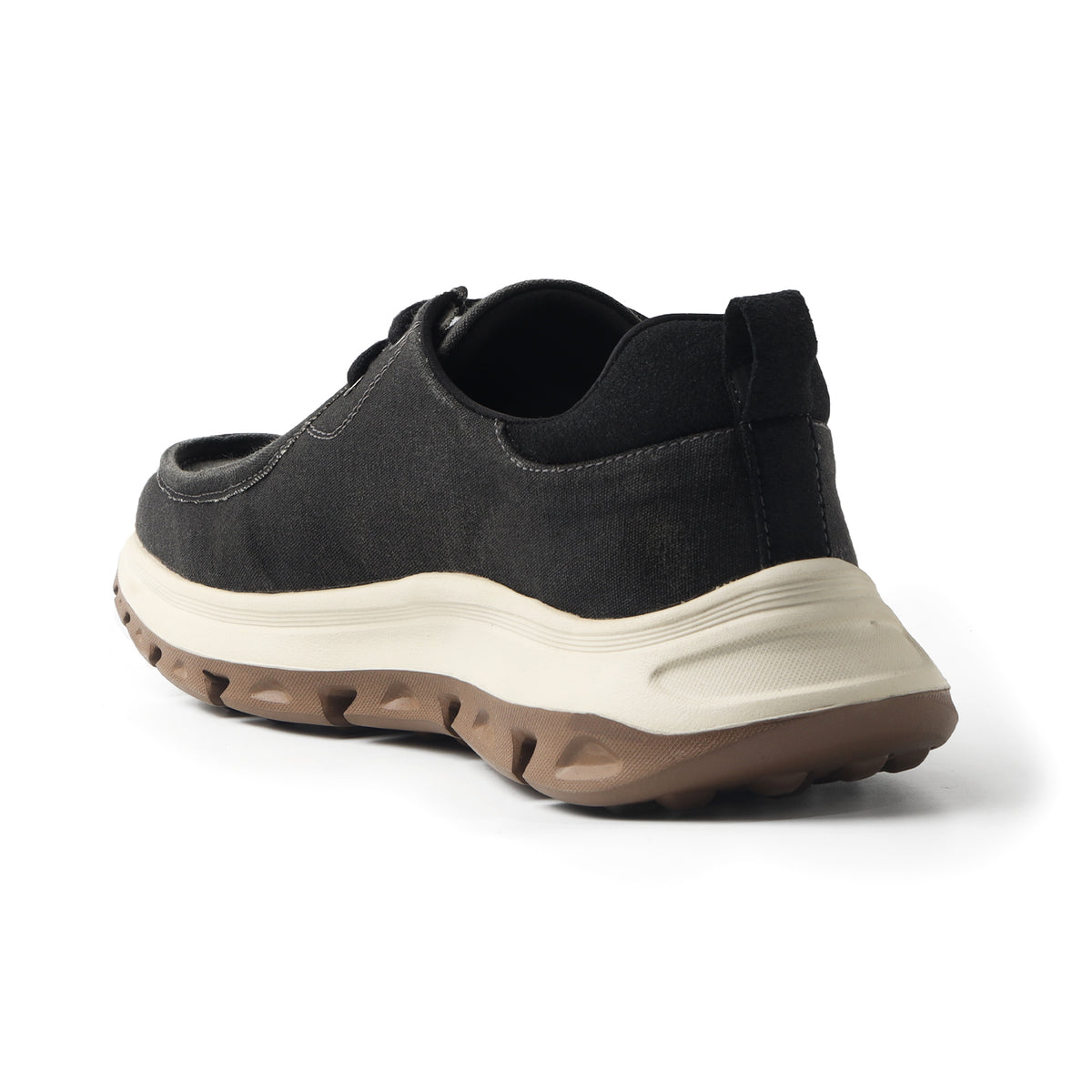 Monkstory Gravity Lift Washed Canvas Moc Toe Sneakers – Charcoal Grey