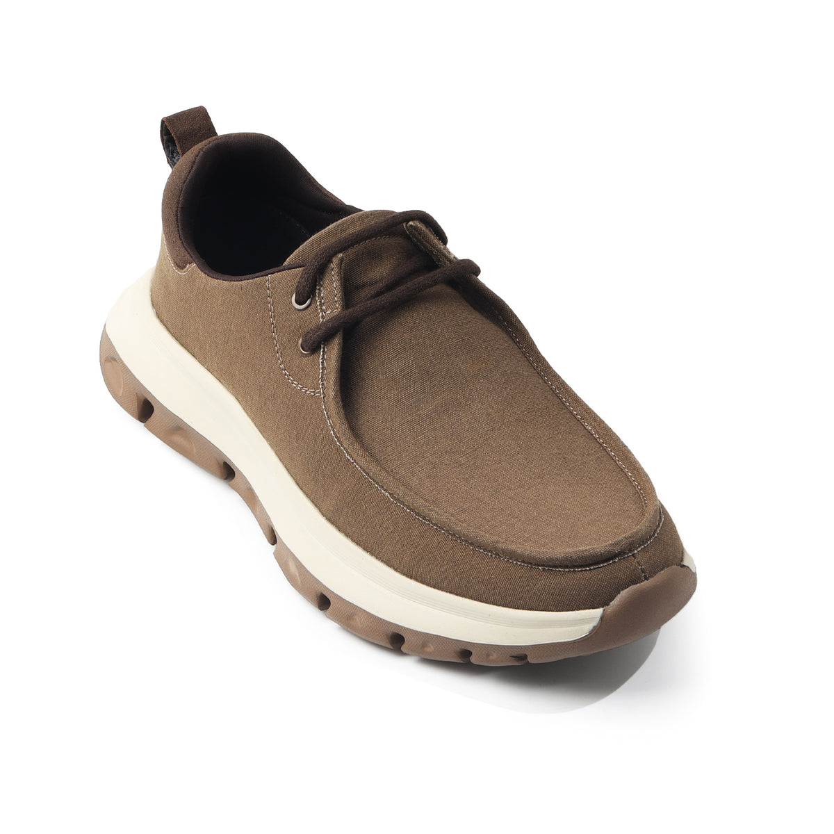 Monkstory Gravity Lift Washed Canvas Moc Toe Sneakers – Brown