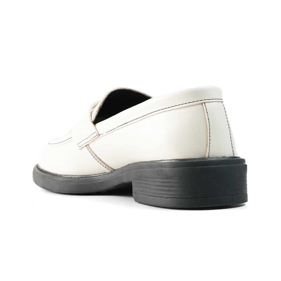 Monkstory Cosmopolitan Penny Loafers - Off White