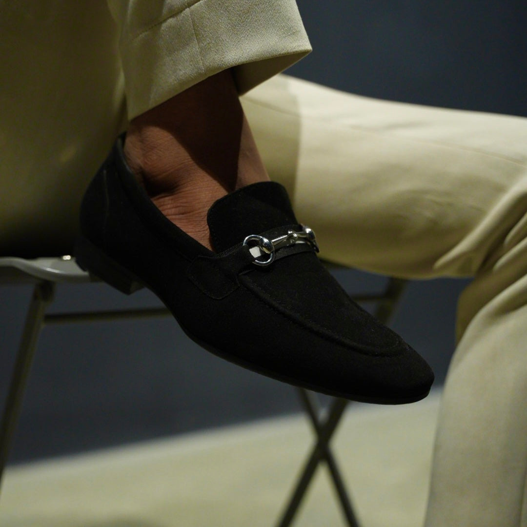 Monkstory Vintage Horsebit Loafers - Black