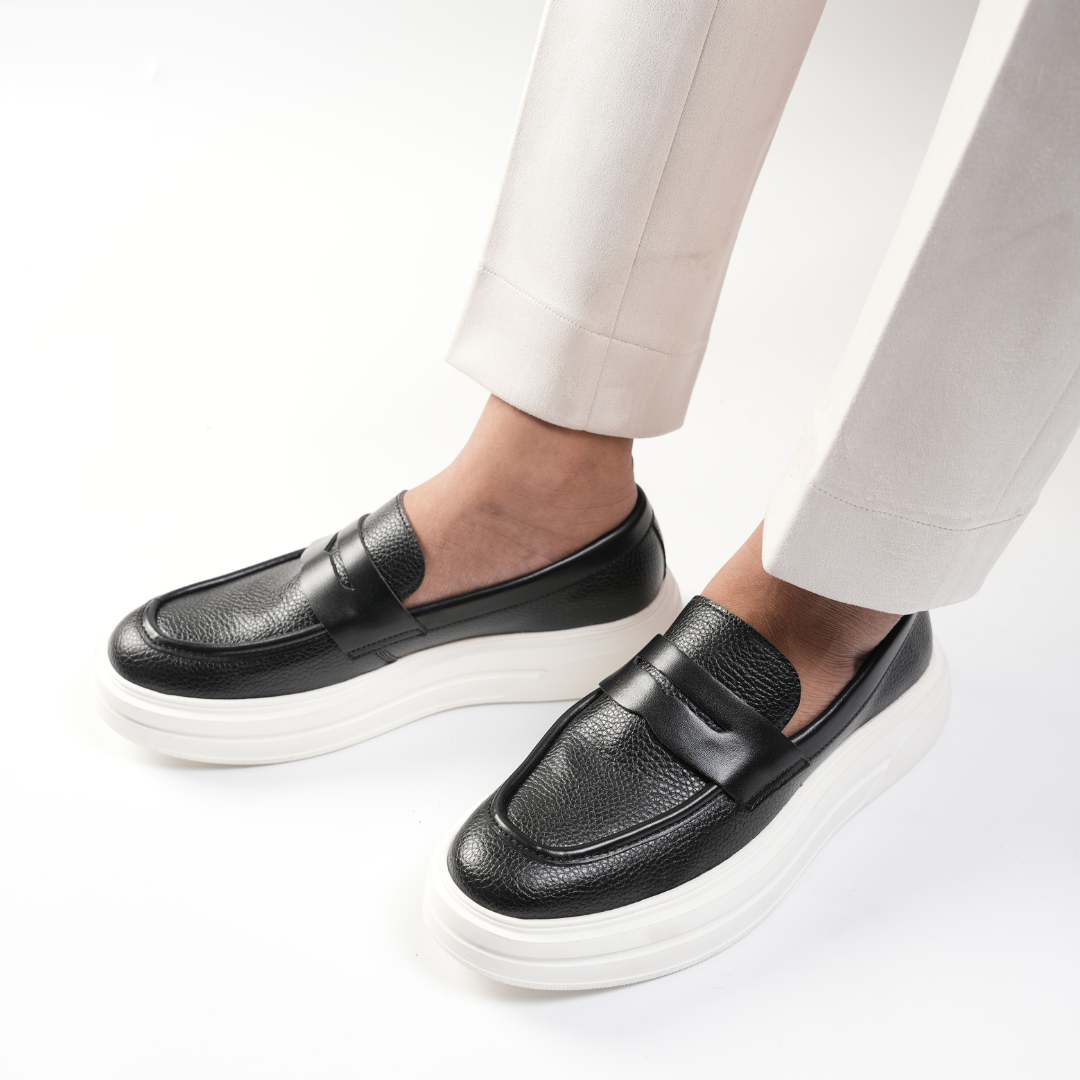 Monkstory Chunky Luxe Slip-On Sneakers - Royal Black
