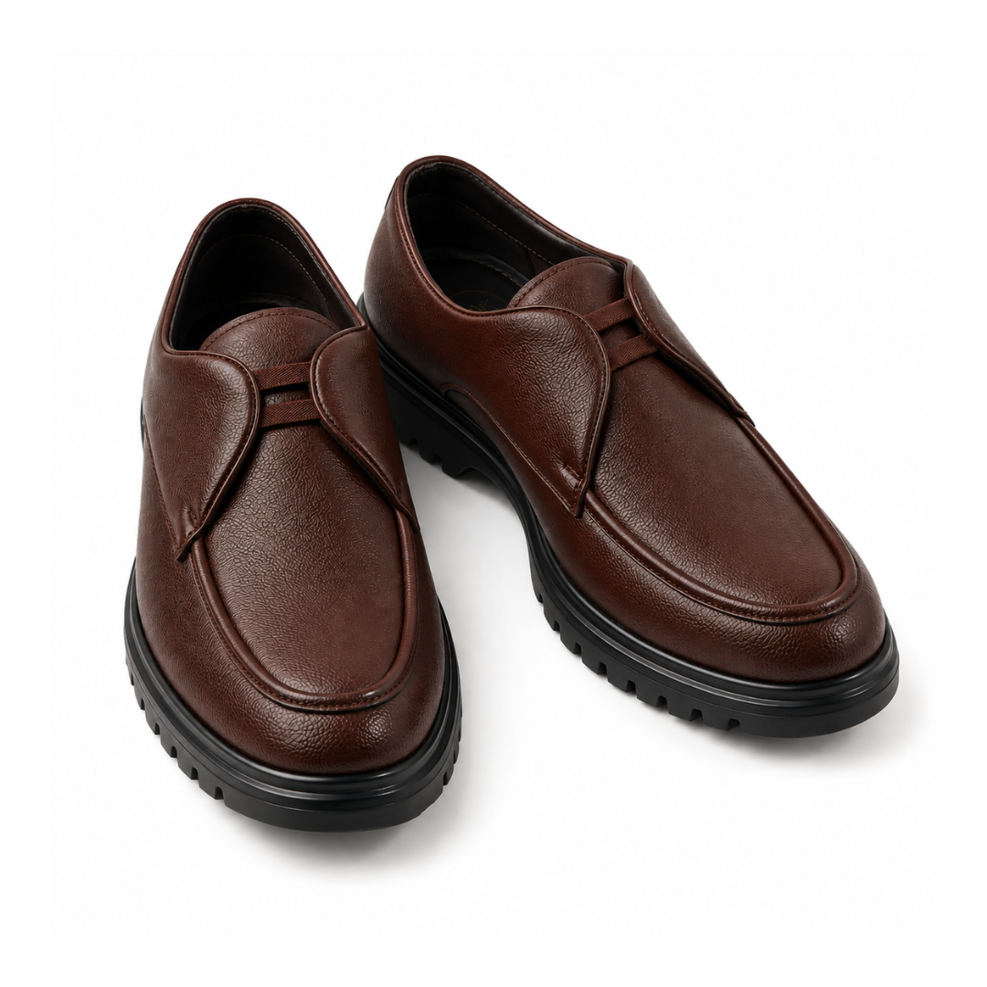 Monkstory Atelier 1946 Twin Elastic Apron Derbies – Brown