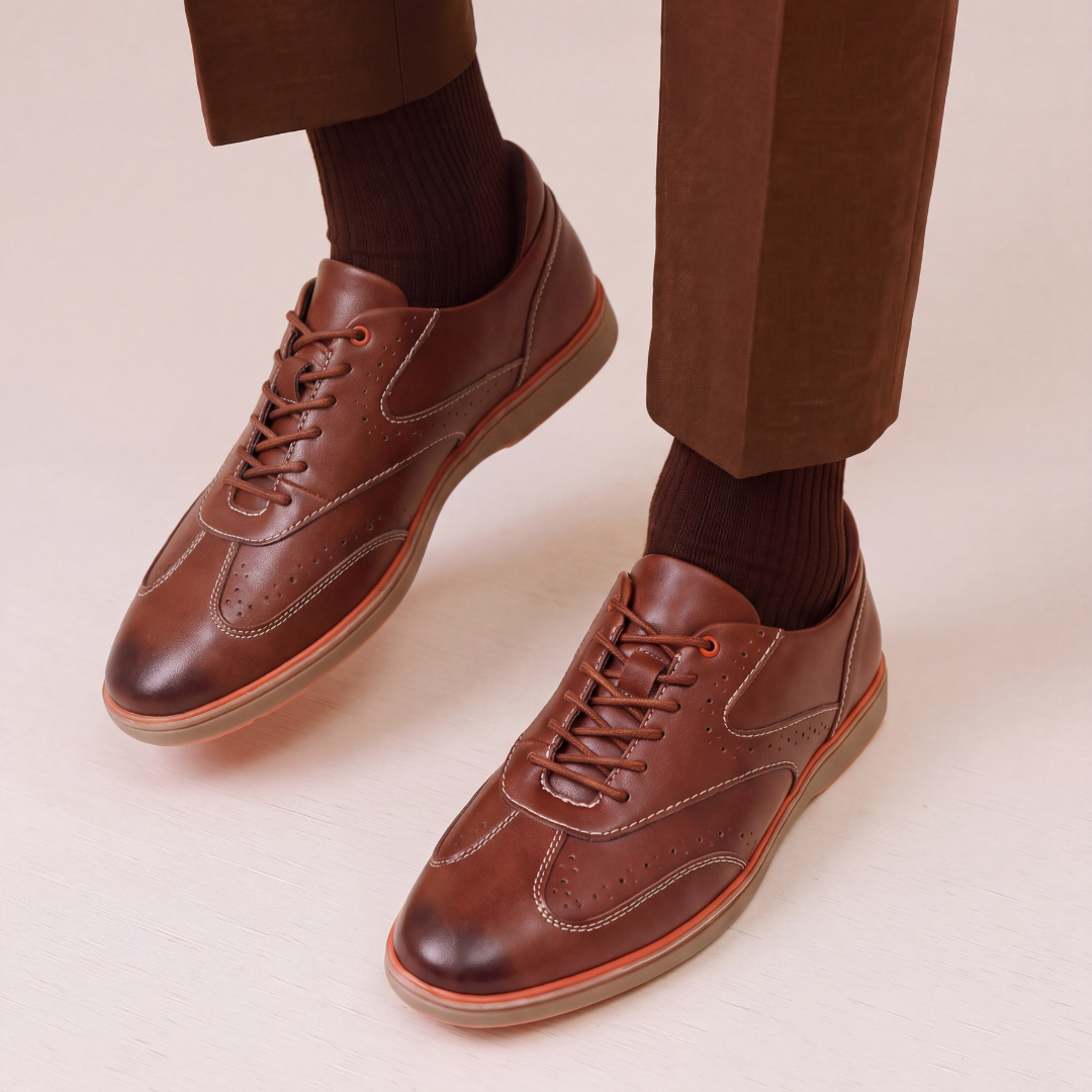 Monkstory Escape Walk City Sneakers – Cognac Brown