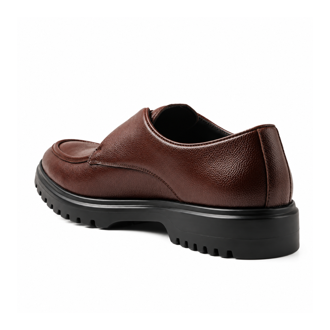 Monkstory Atelier 1946 Twin Elastic Apron Derbies – Brown