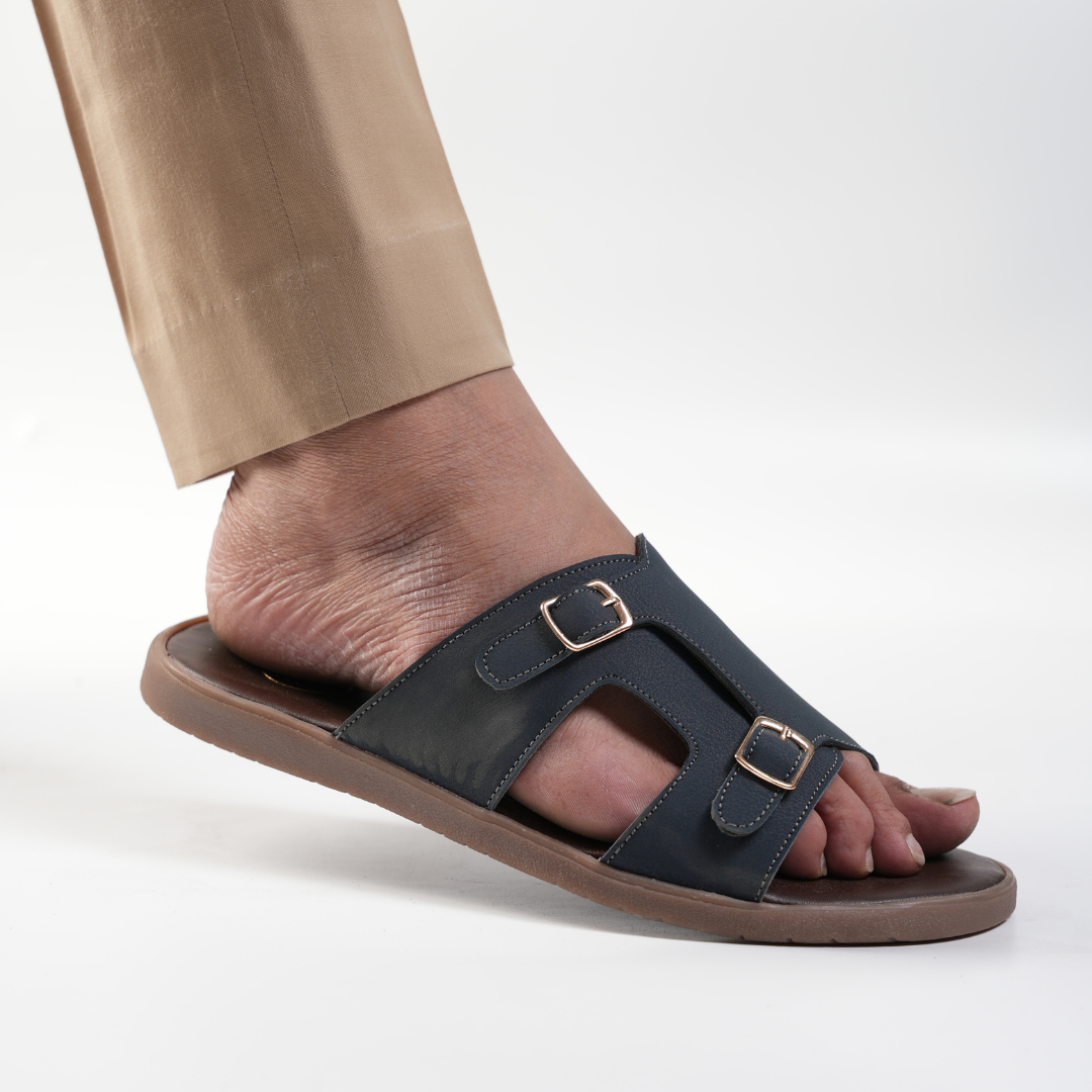 T-Rad Classic Double Monk Strap Sandals - Blue