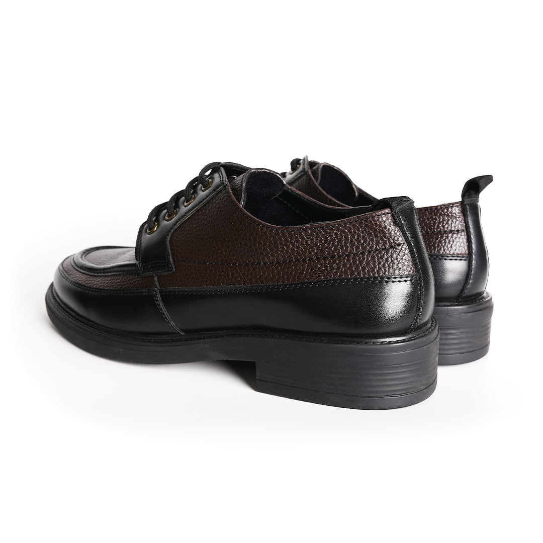 Monkstory Cosmopolitan Derby Lace-Ups  - Black/Brown