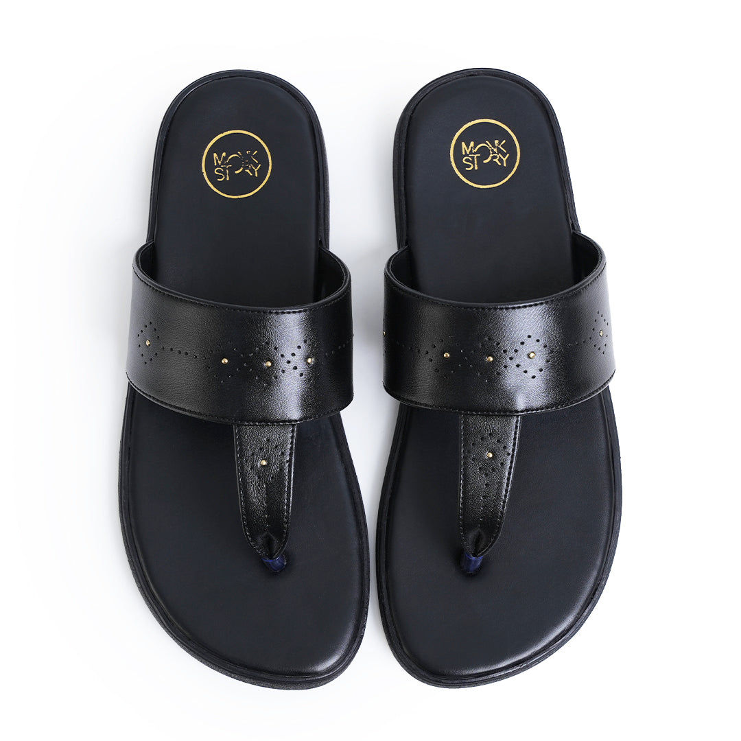 T-Rad Studded Sandals - Black