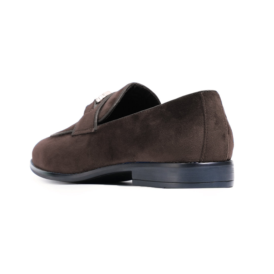 Monkstory Velvet Crystal Bit Loafers – Royal Brown