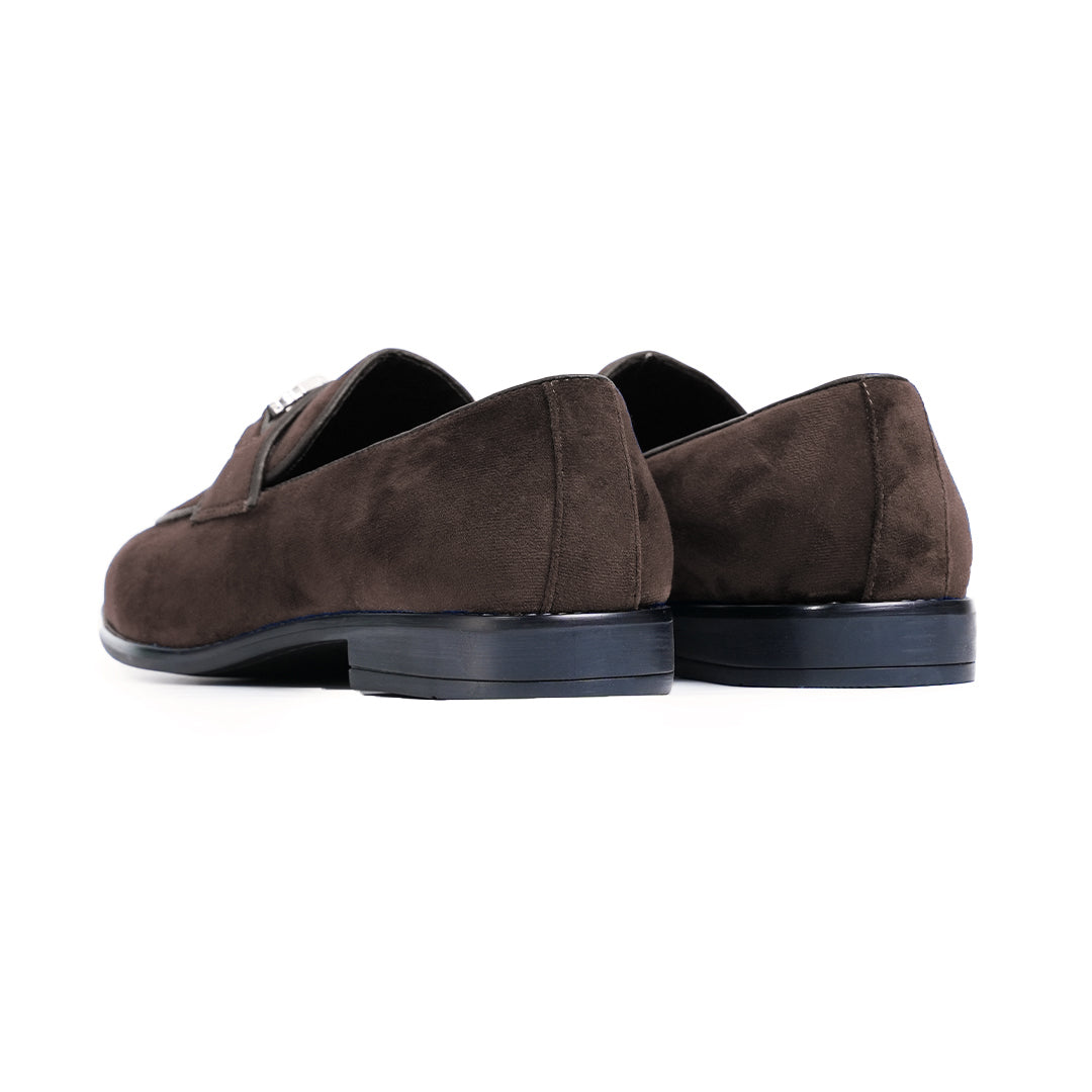 Monkstory Velvet Crystal Bit Loafers – Royal Brown