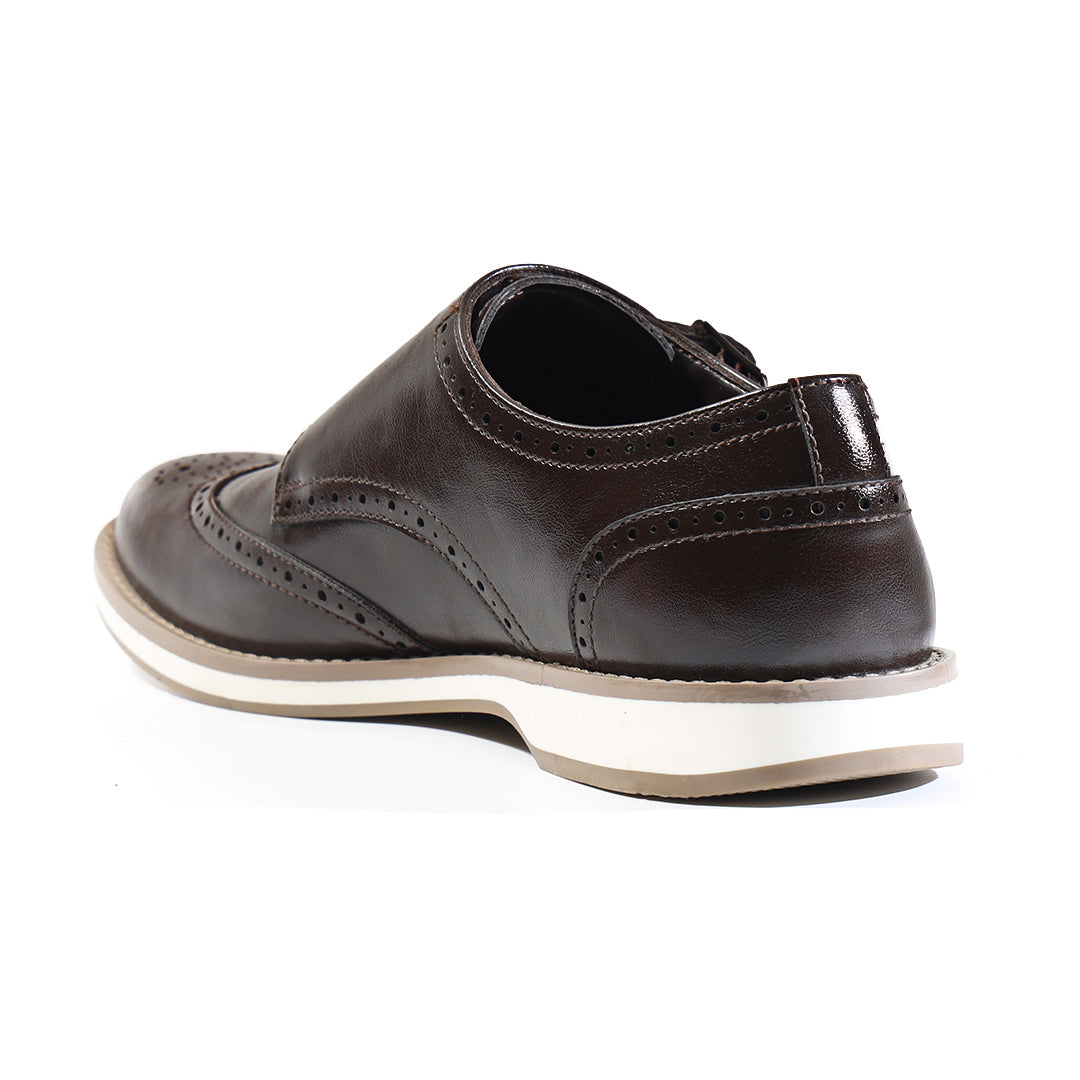 Monkstory Atelier 1938 Hybrid Double Monk Slip-Ons – Brown