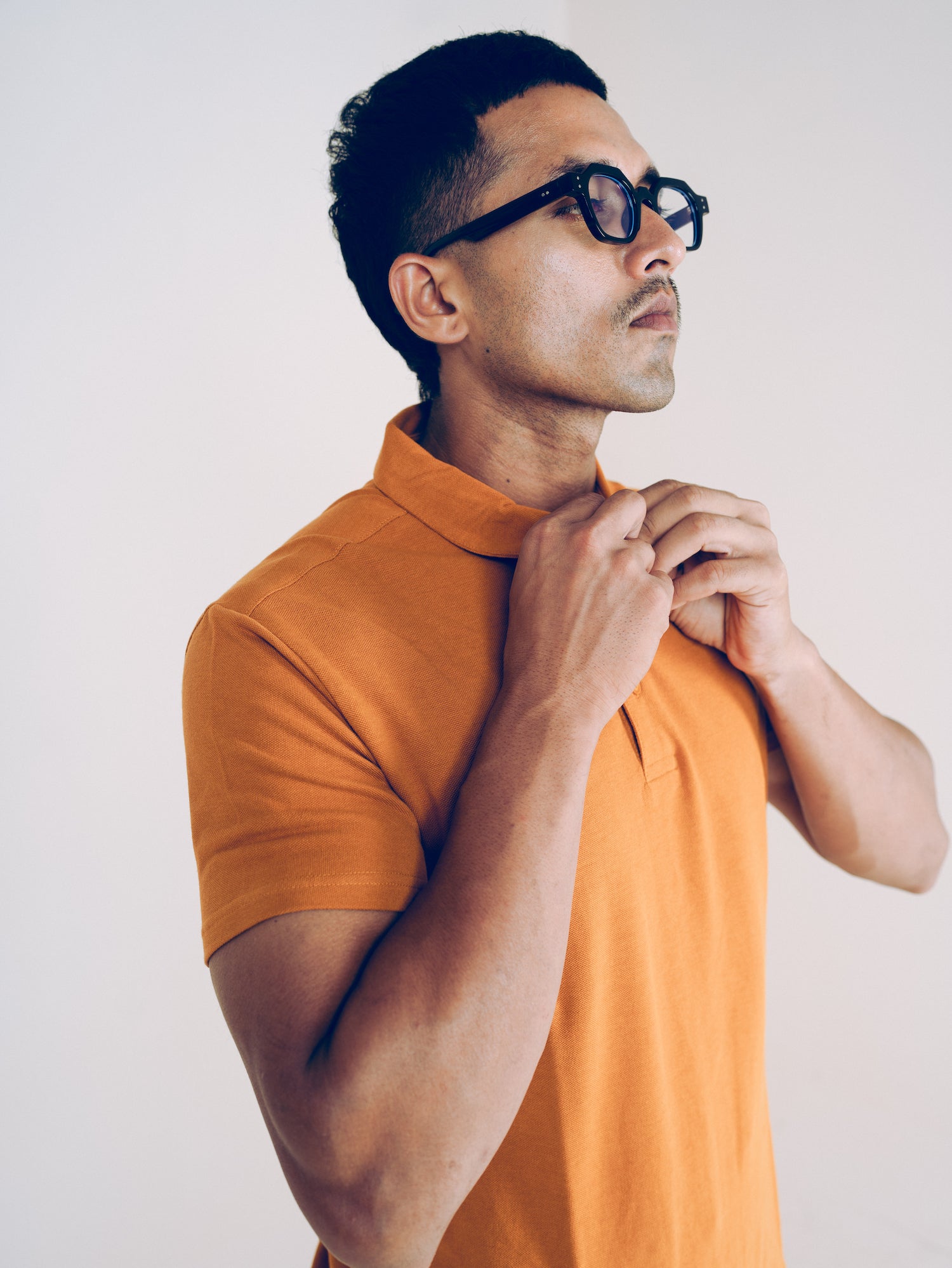 Monkstory Bamboo Cotton Polo Tee - Ochre