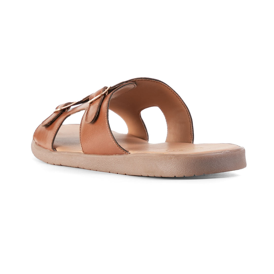 T-Rad Classic Double Monk Strap Sandals - Tan