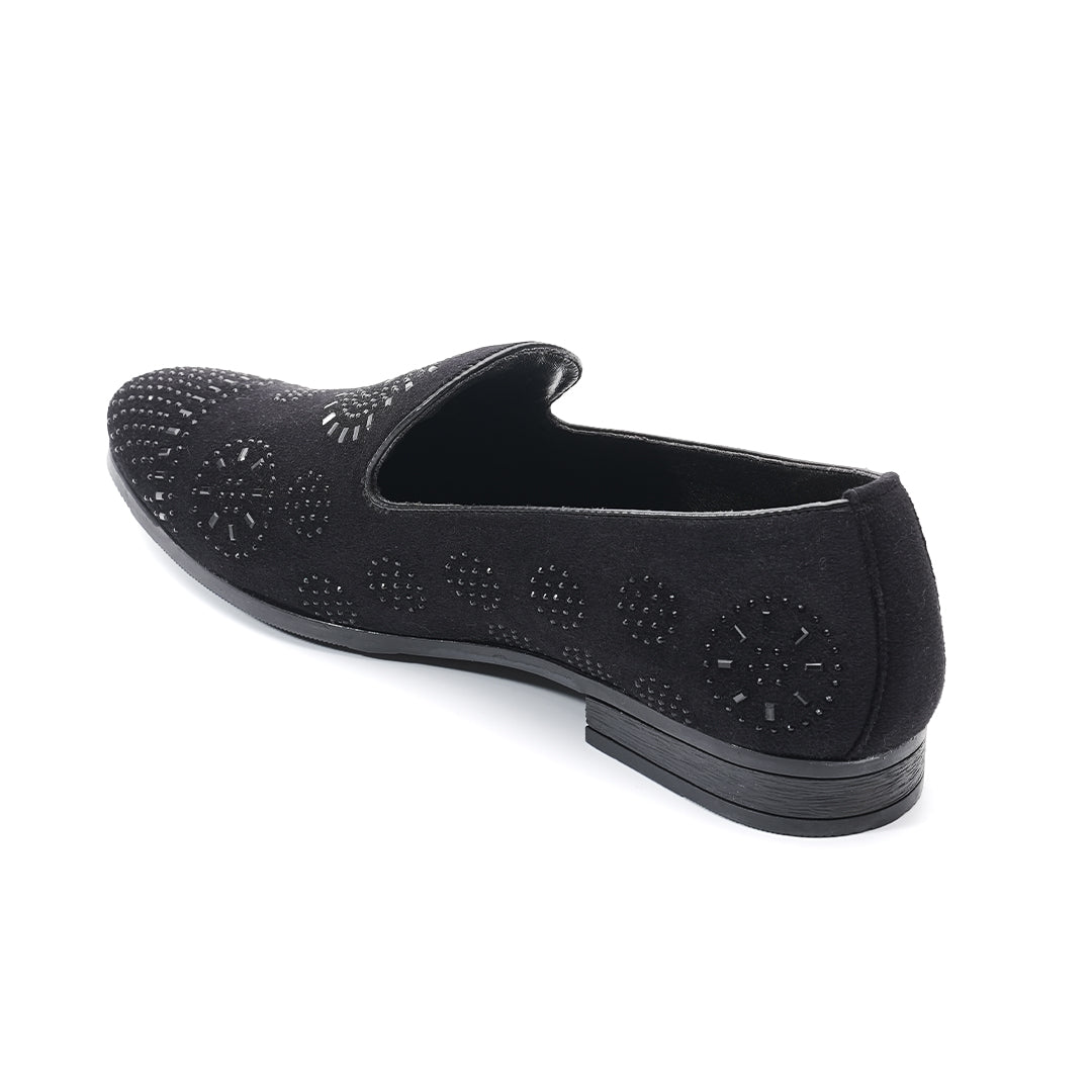 Monkstory Stardust Crystal Slip-Ons – Black