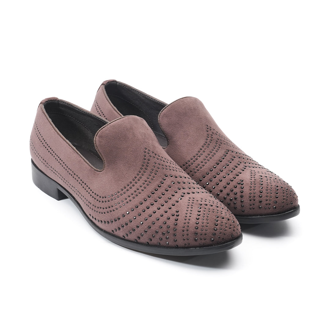 Monkstory Cascade Crystal Slip-Ons – Brown