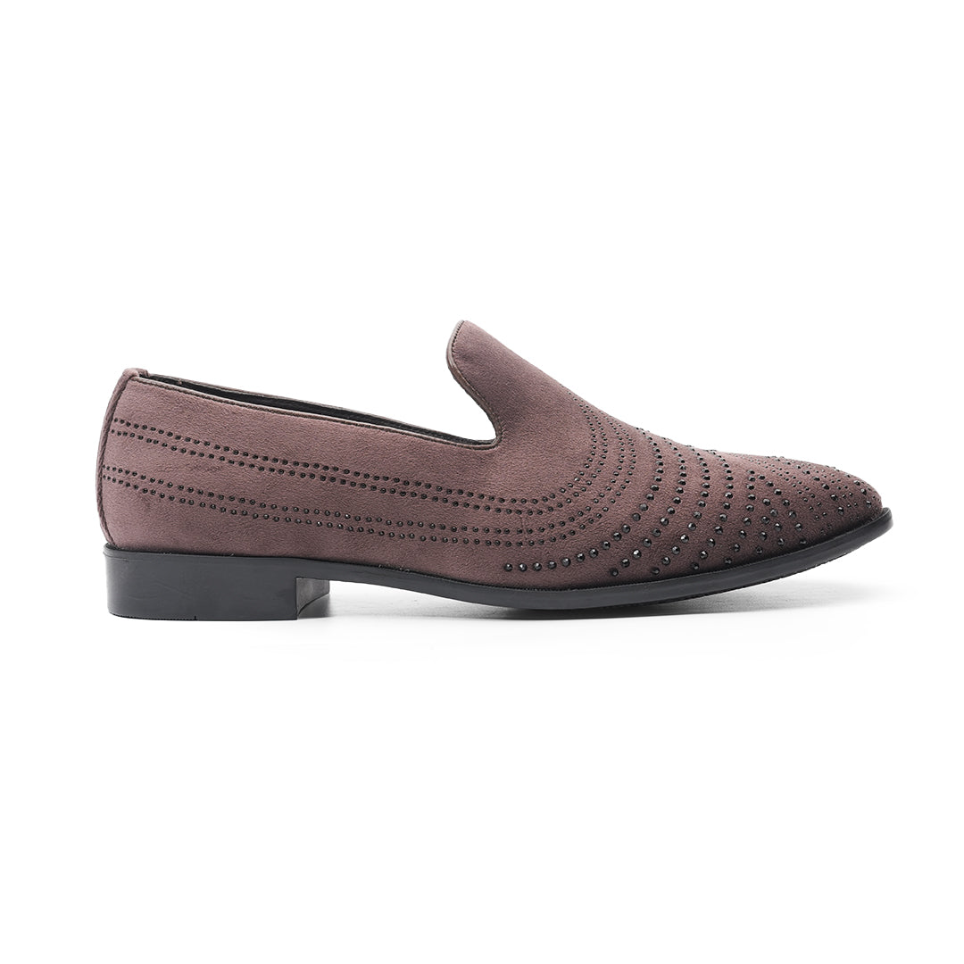 Monkstory Cascade Crystal Slip-Ons – Brown