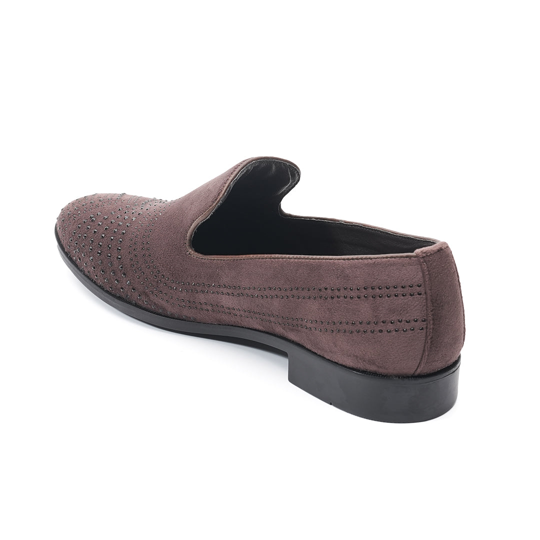 Monkstory Cascade Crystal Slip-Ons – Brown