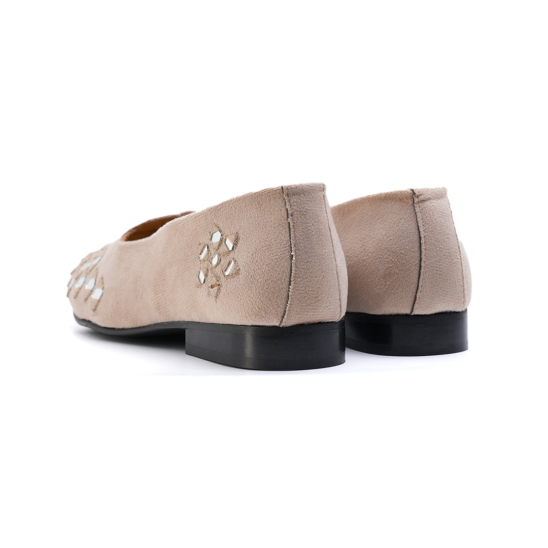 Mirror Mojari - Royal Beige