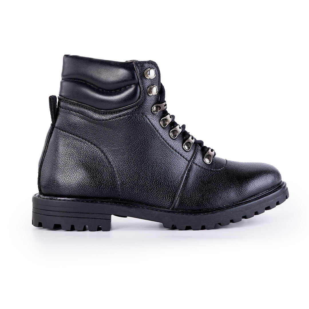Monkstory Rugged High-Ankle Boots - Black