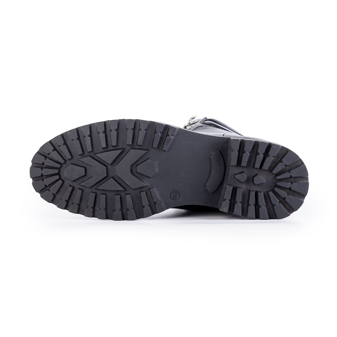 Monkstory Rugged High-Ankle Boots - Black