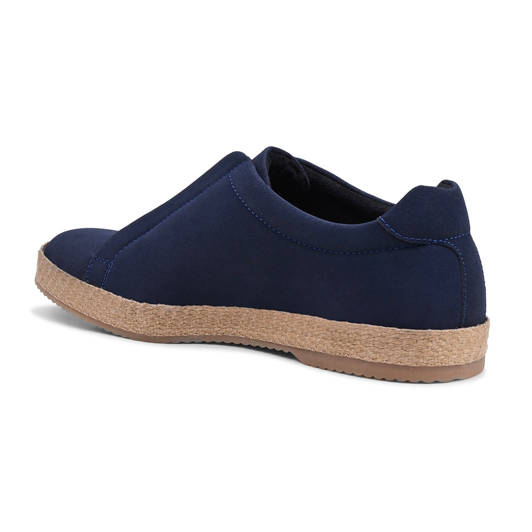 Monkstory Yacht Club Elastic Slip-On Espadrille Sneakers – Deep Navy