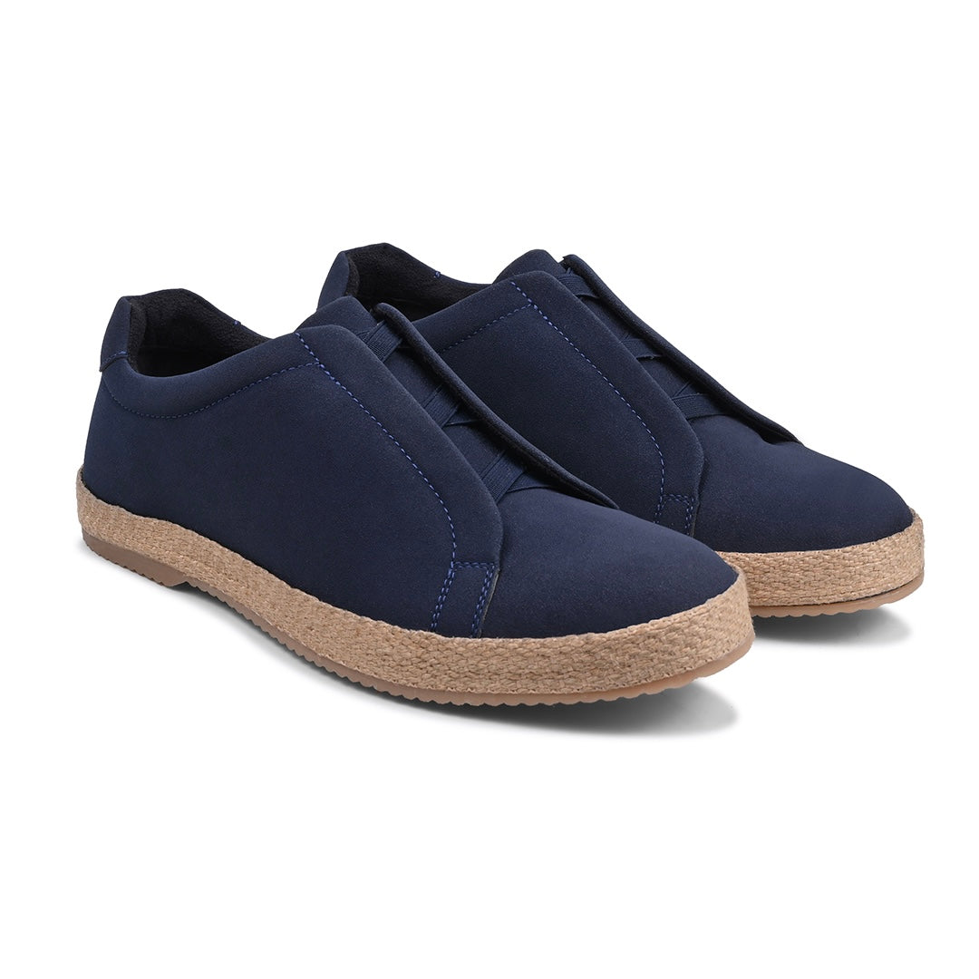 Monkstory Yacht Club Elastic Slip-On Espadrille Sneakers – Deep Navy