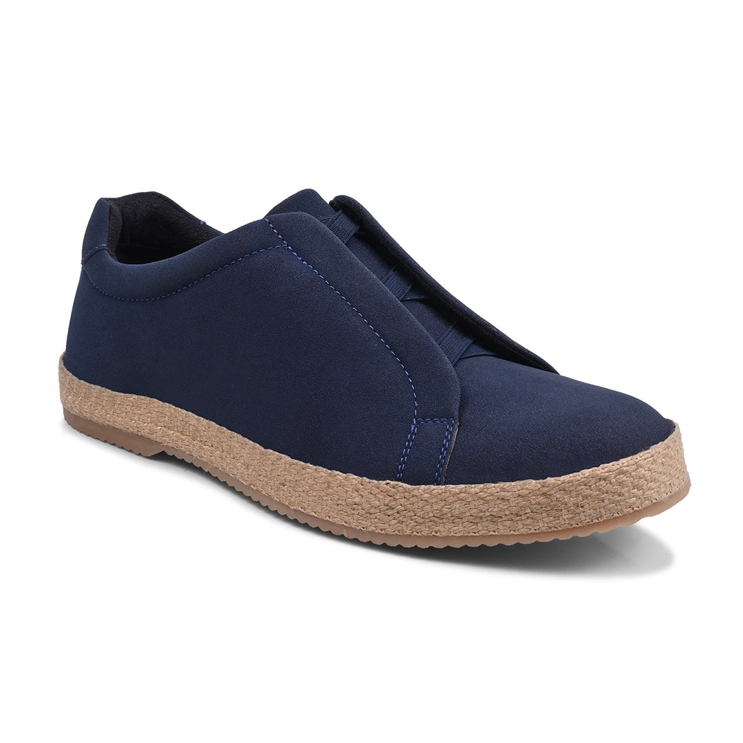 Monkstory Yacht Club Elastic Slip-On Espadrille Sneakers – Deep Navy