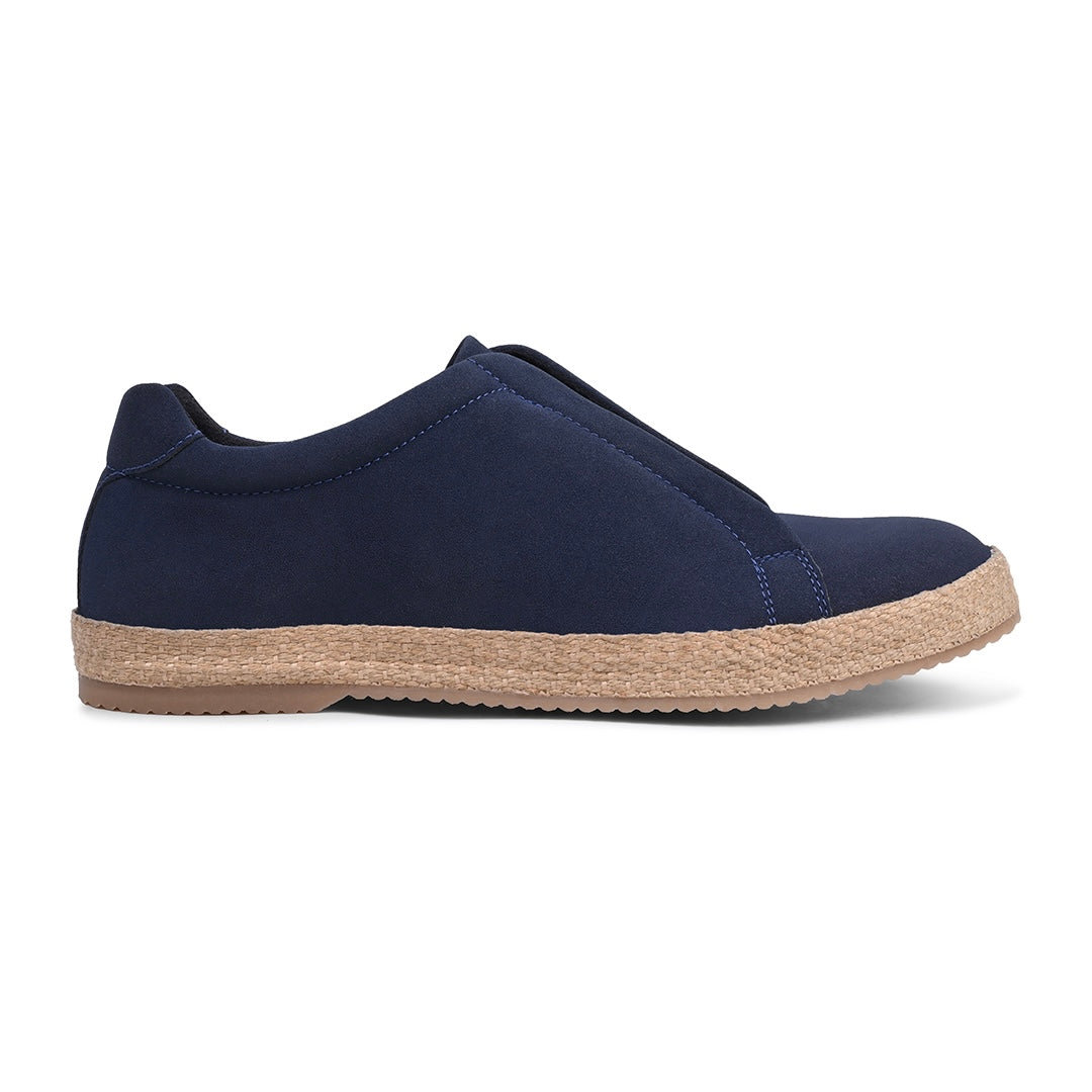 Monkstory Yacht Club Elastic Slip-On Espadrille Sneakers – Deep Navy