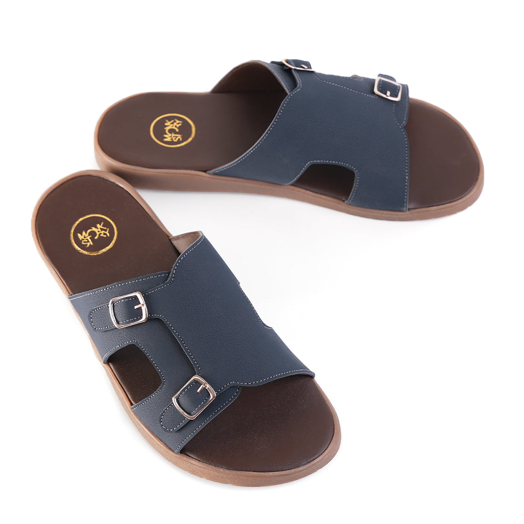 T-Rad Classic Double Monk Strap Sandals - Blue