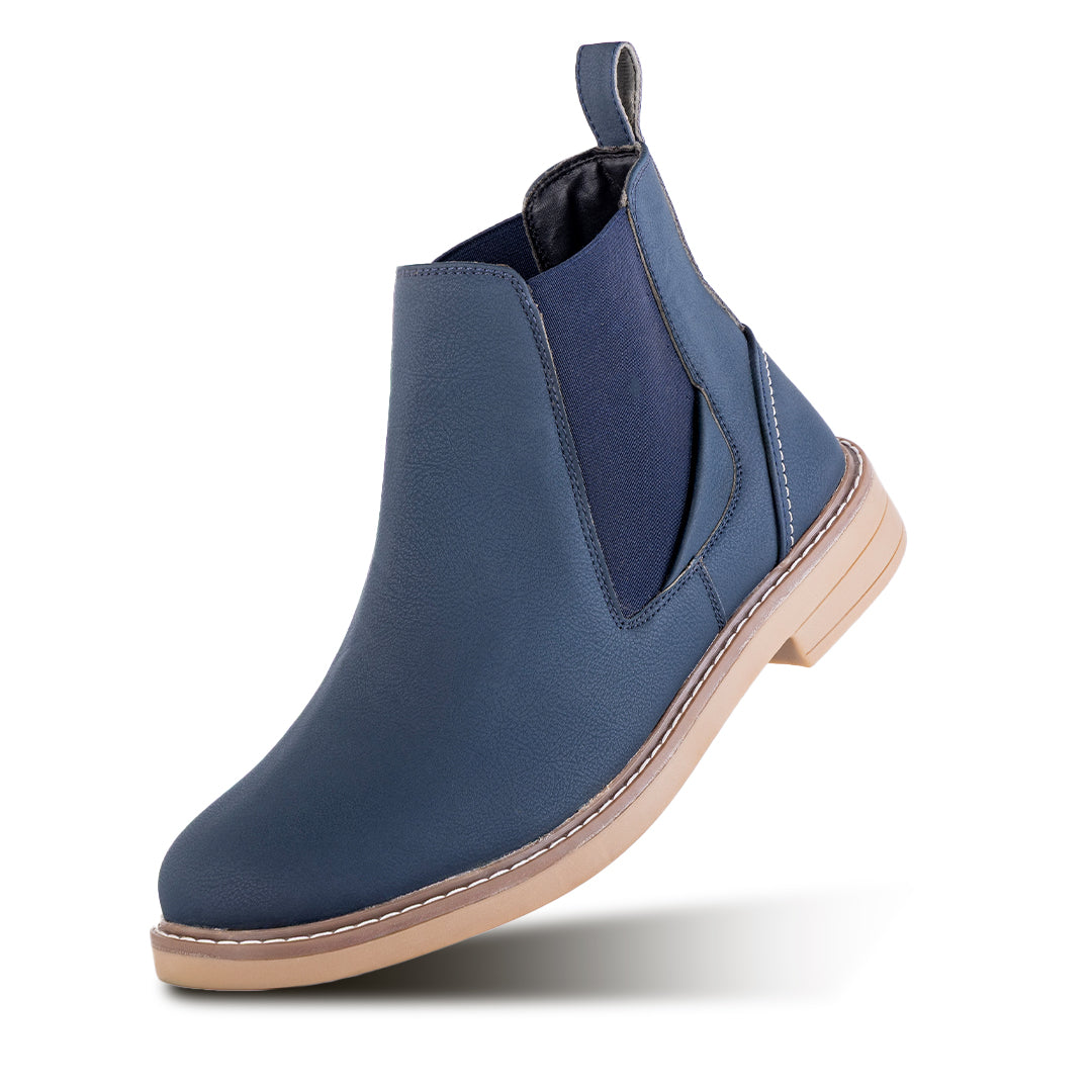 Monkstory Modern Chelsea Boots - Matte Blue