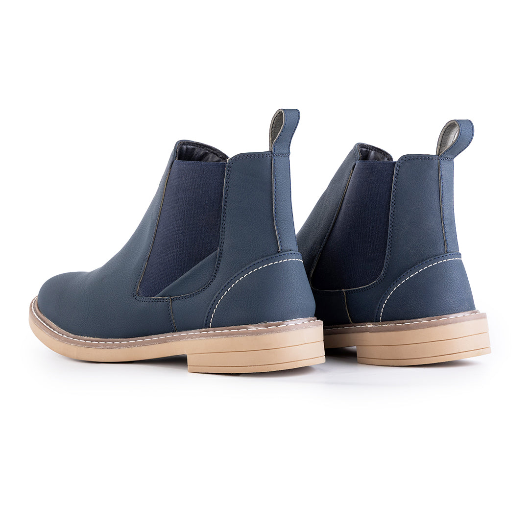 Monkstory Modern Chelsea Boots - Matte Blue