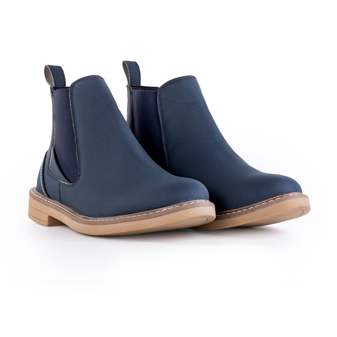 Monkstory Modern Chelsea Boots - Matte Blue