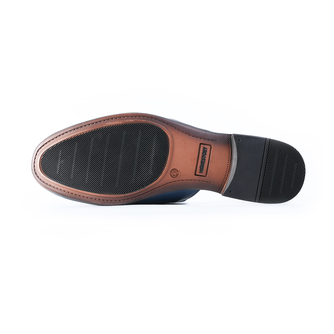 Monkstory Horsebit Classic Mules - Blue