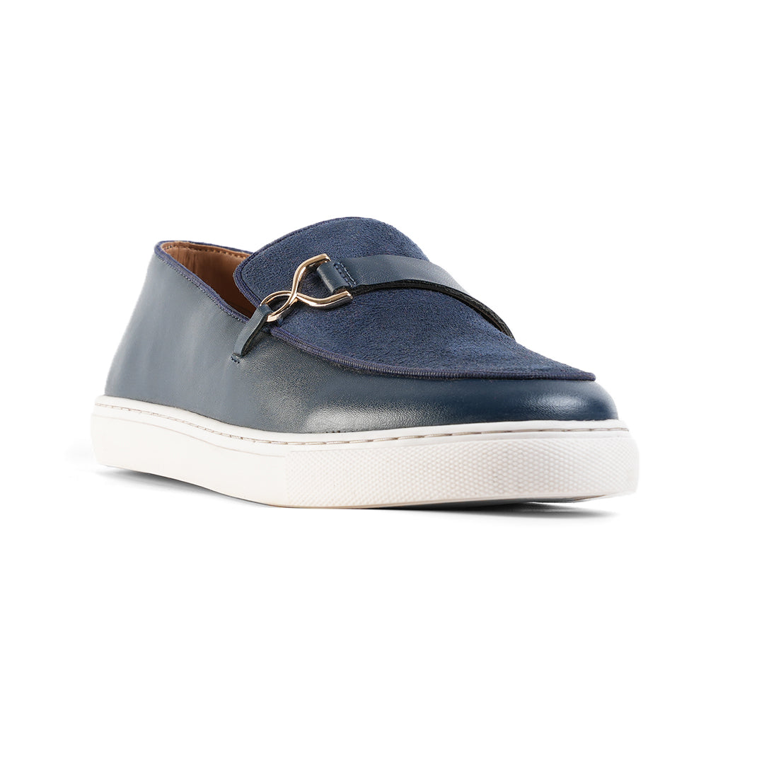 Monkstory Side Buckle Slip-On Sneakers - Blue