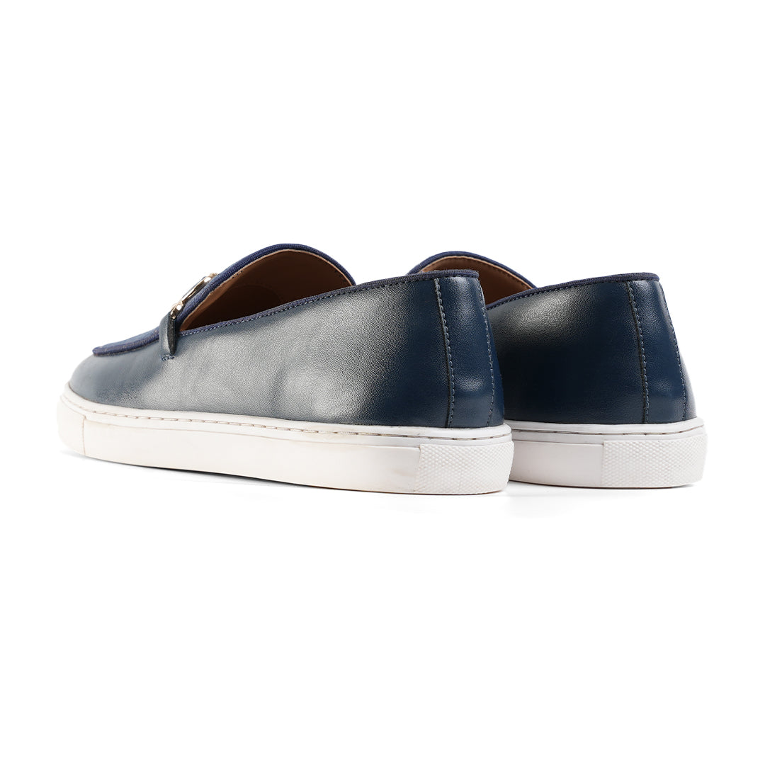 Monkstory Side Buckle Slip-On Sneakers - Blue
