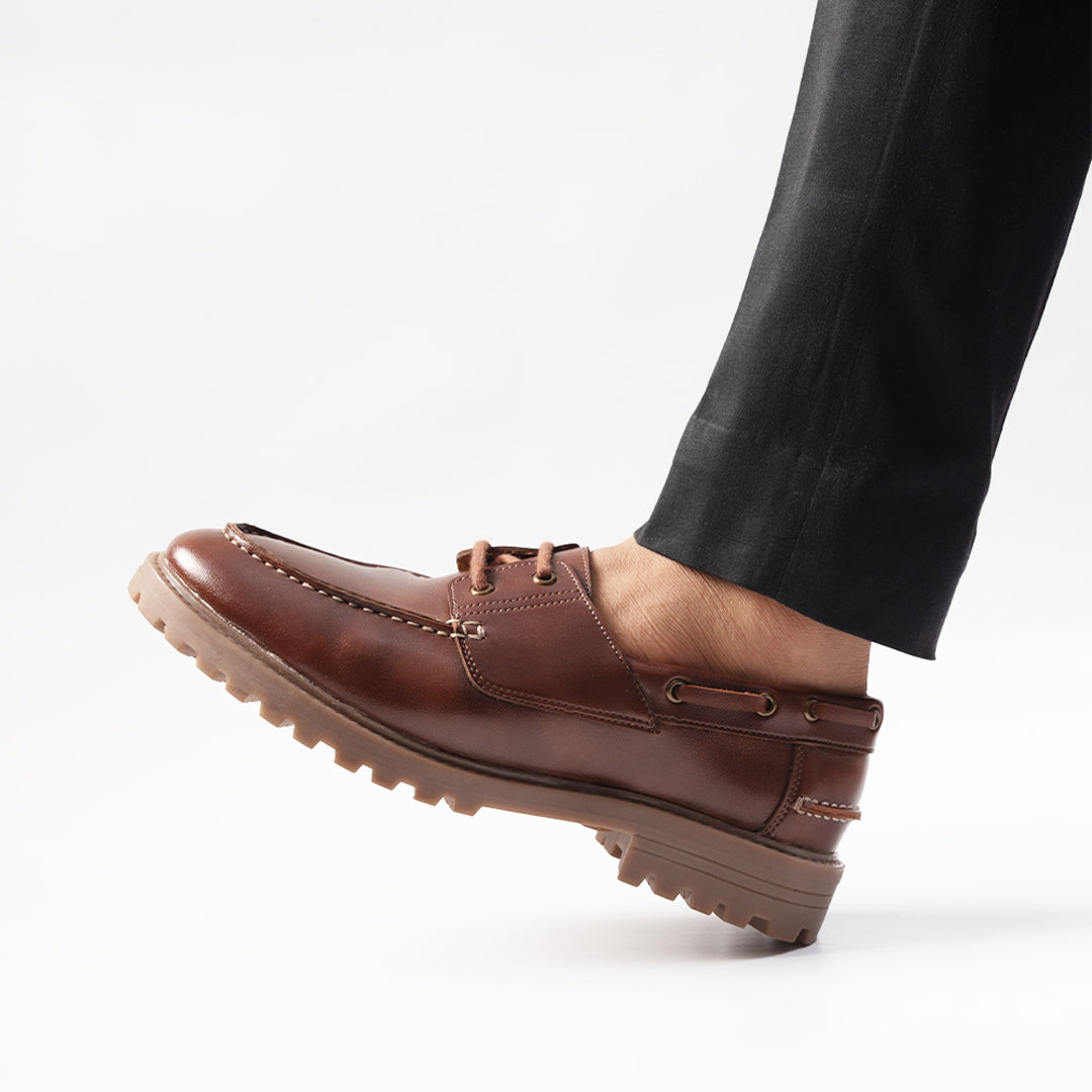 Monkstory Cosmopolitan Boat Loafers  - Tan