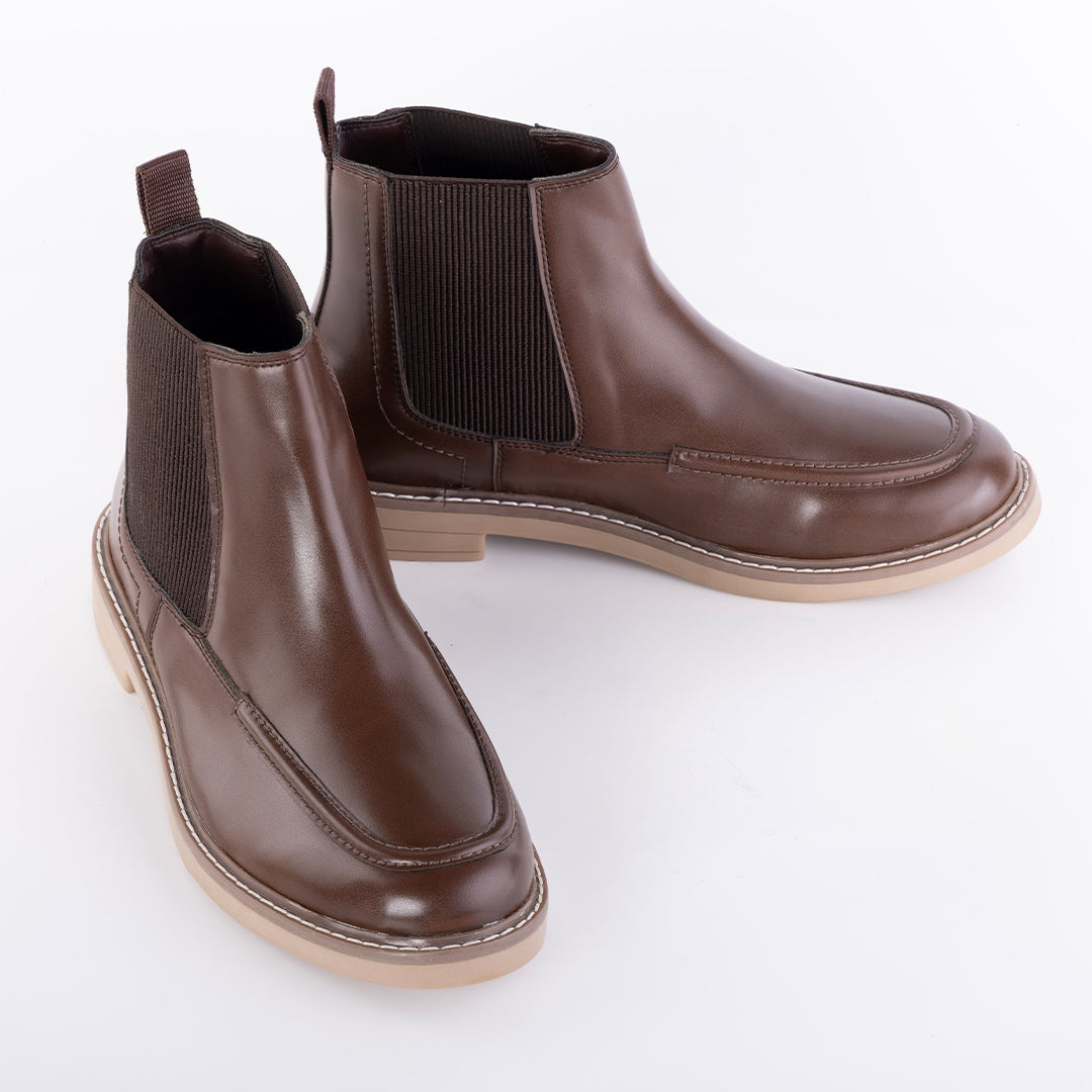 Monkstory Classic Chelsea Boots - Mocha Brown