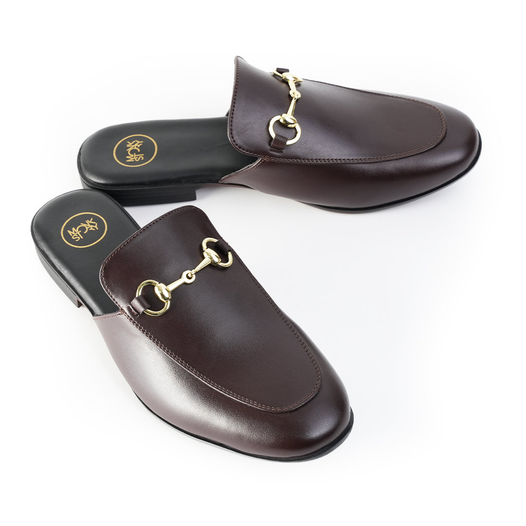 Monkstory Horsebit Classic Mules - Brown