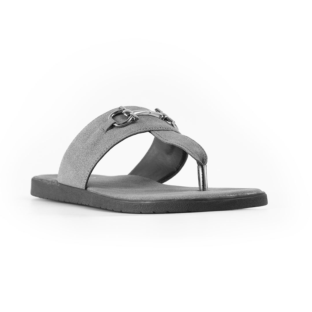 T-Rad Luxe Horsebit Sandals - Grey