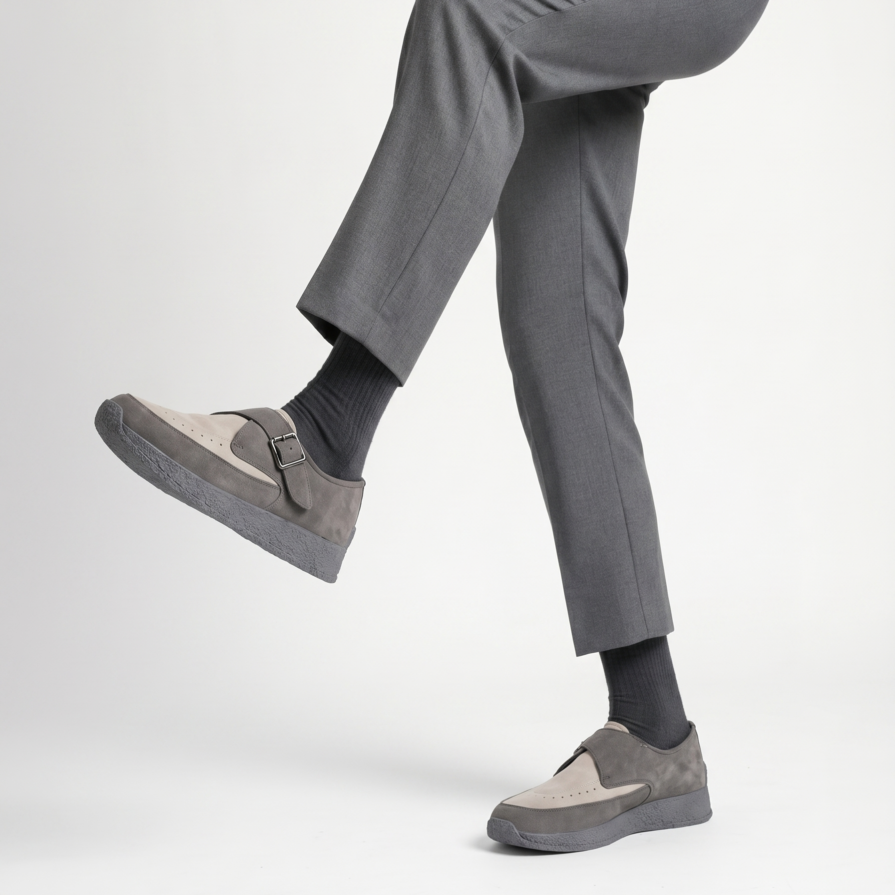 Monkstory Escape Monk Hybrid Sneakers – Charcoal & Light Grey